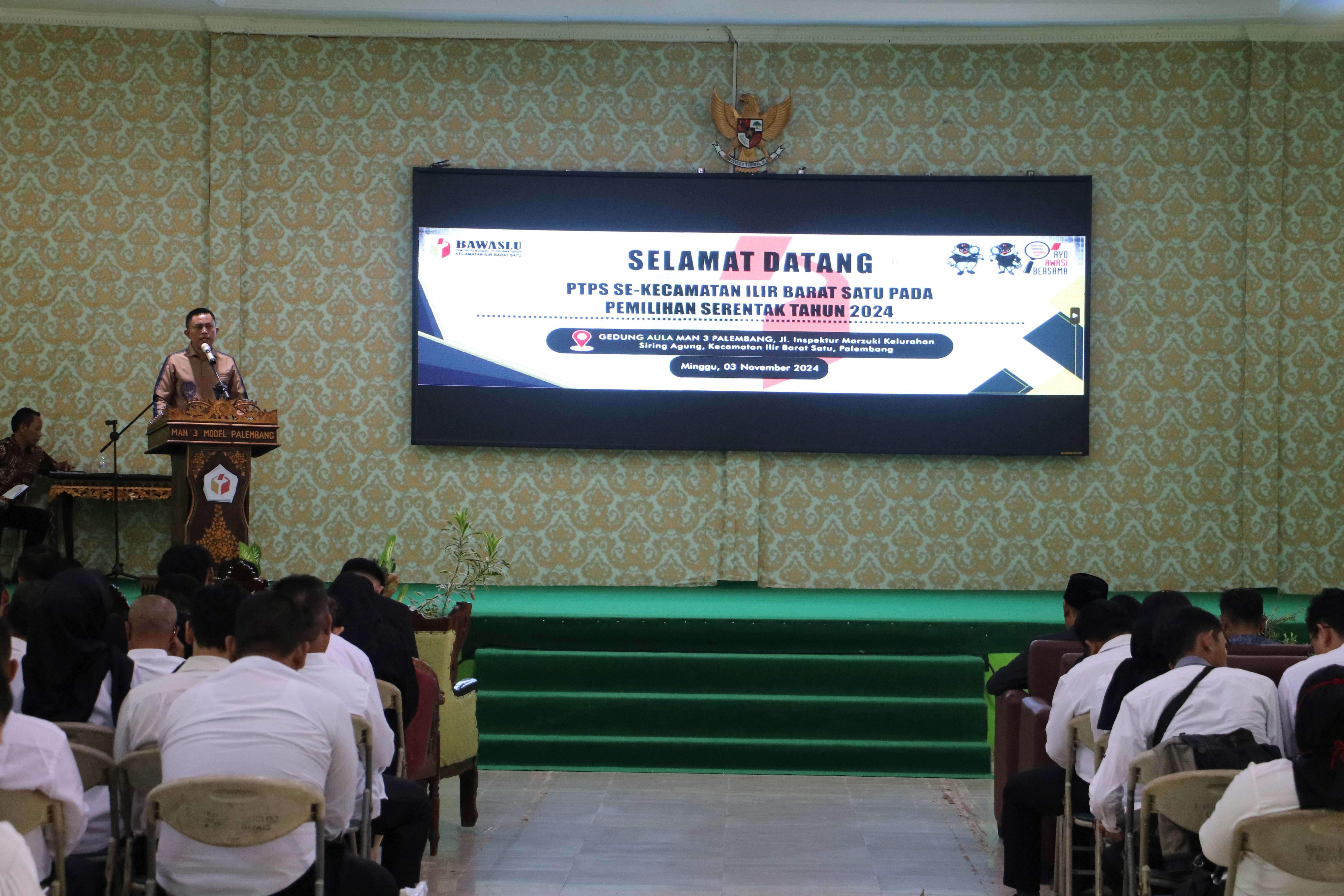 Kurniawan Ingatkan PTPS Se-Kecamatan Ilir Barat I Jaga Integritas 