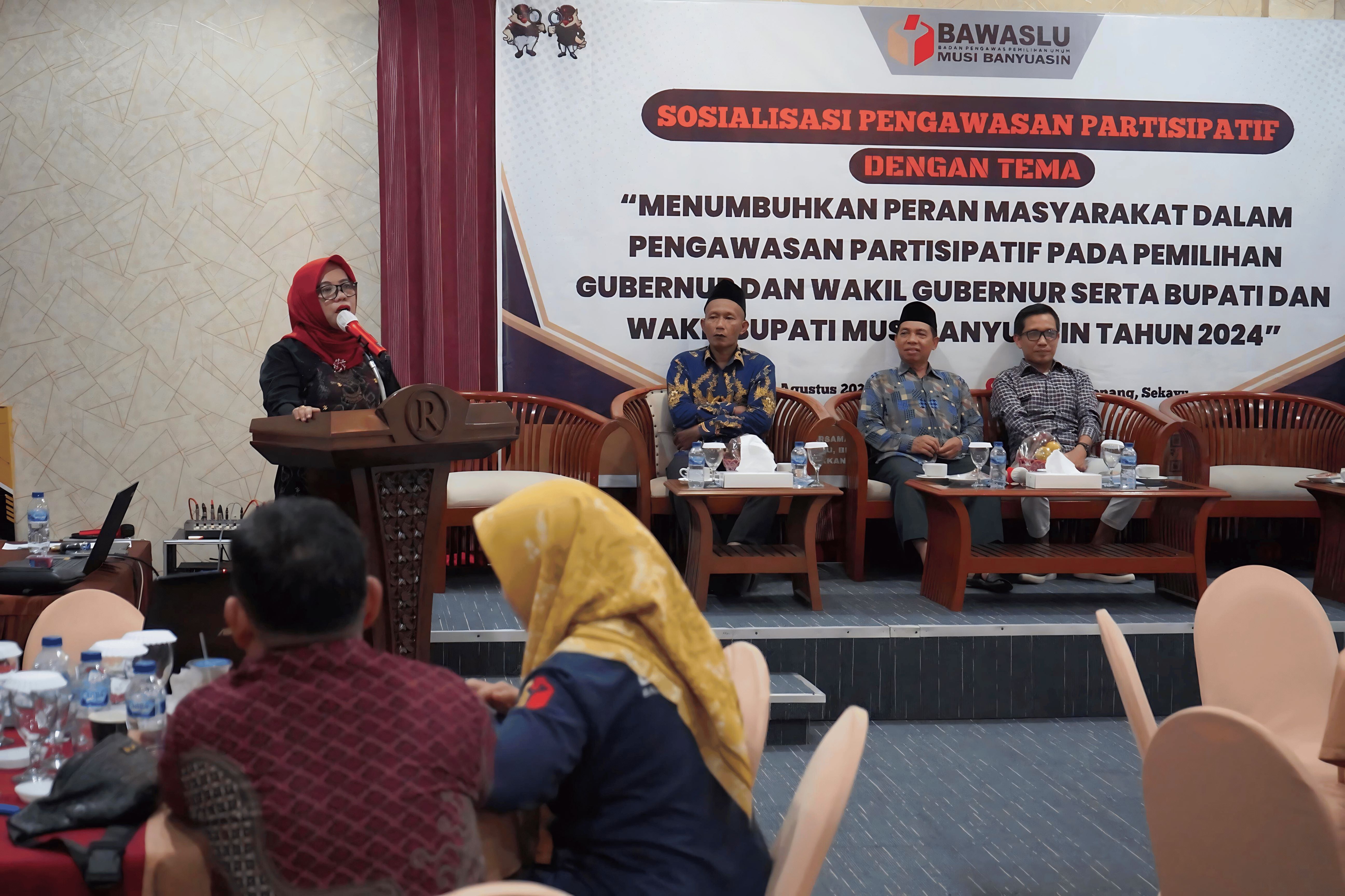 MASSURYATI AJAK MASYARAKAT MUBA BANGUN RASA MEMILIKI KAWAL PROSES DEMOKRASI