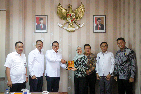 BAWASLU SUMSEL TERIMA AUDIENSI BKPSDM KOTA LUBUKLINGGAU