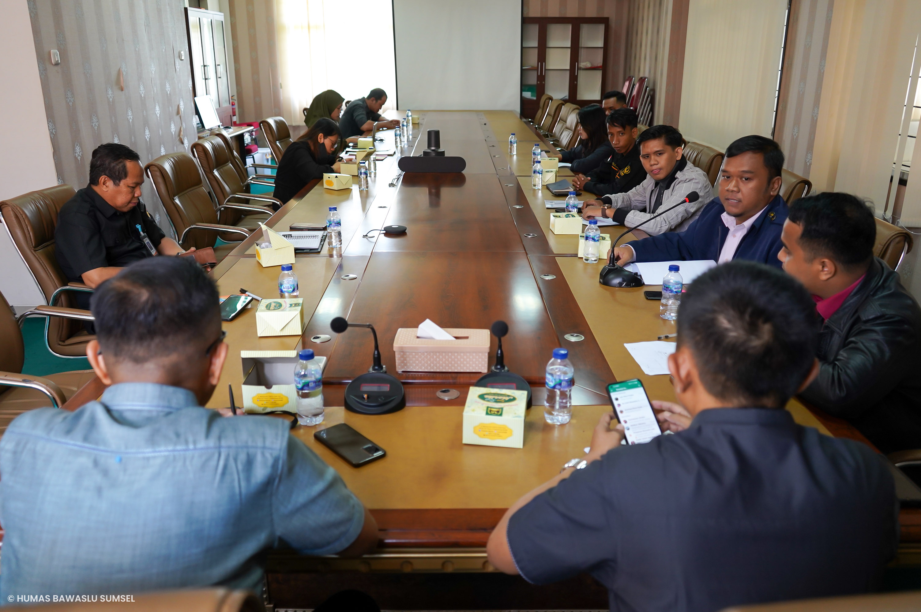 JALIN SINERGI, BAWASLU SUMSEL TERIMA AUDIENSI BP2S