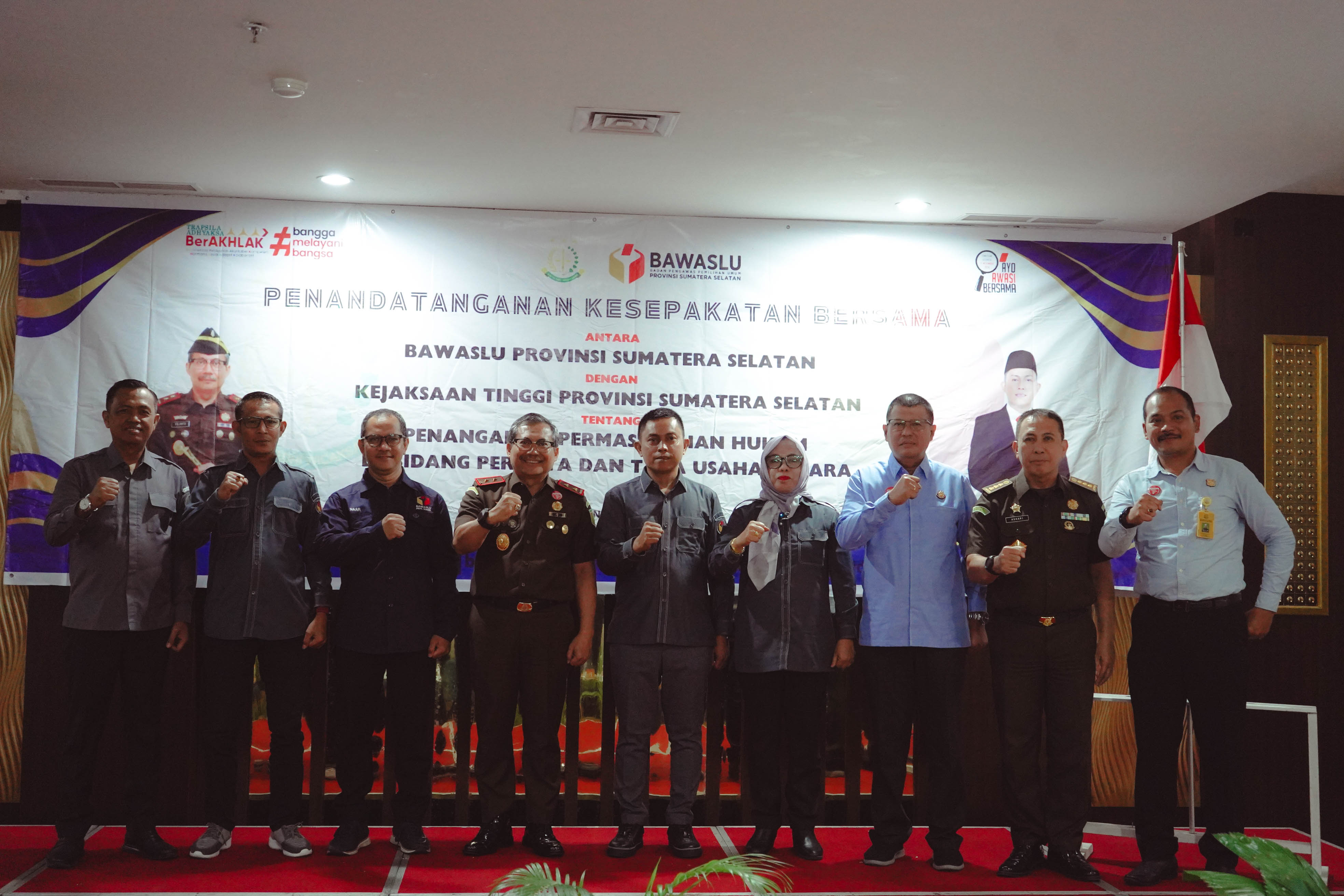 Pererat Hubungan Baik, Bawaslu Sumsel dan Kejati Sumsel Teken MoU