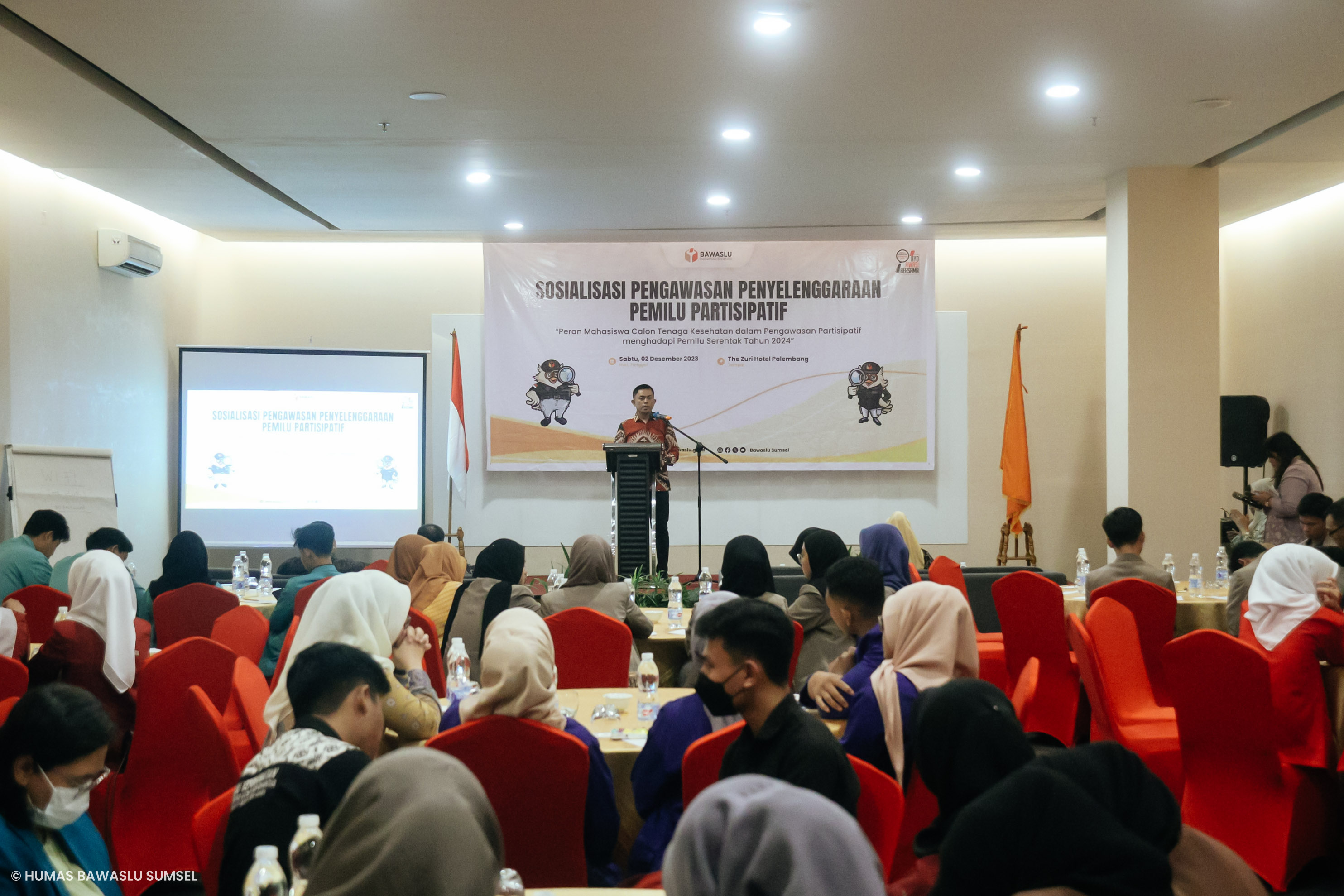 BAWASLU SUMSEL AJAK MAHASISWA CALON TENAGA KESEHATAN BERIKAN LAYANAN KESEHATAN PADA PEMILU 2024 