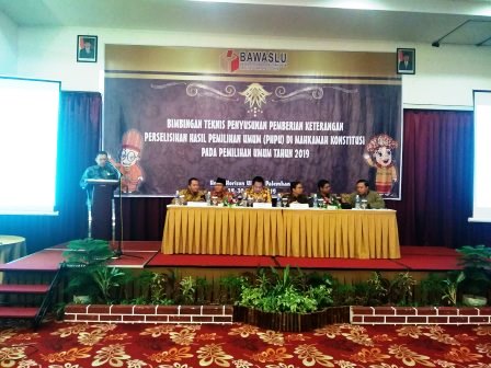 BIMTEK Penyusunan Pemberian Keterangan PHPU di MK pada PEMILU Tahun 2019