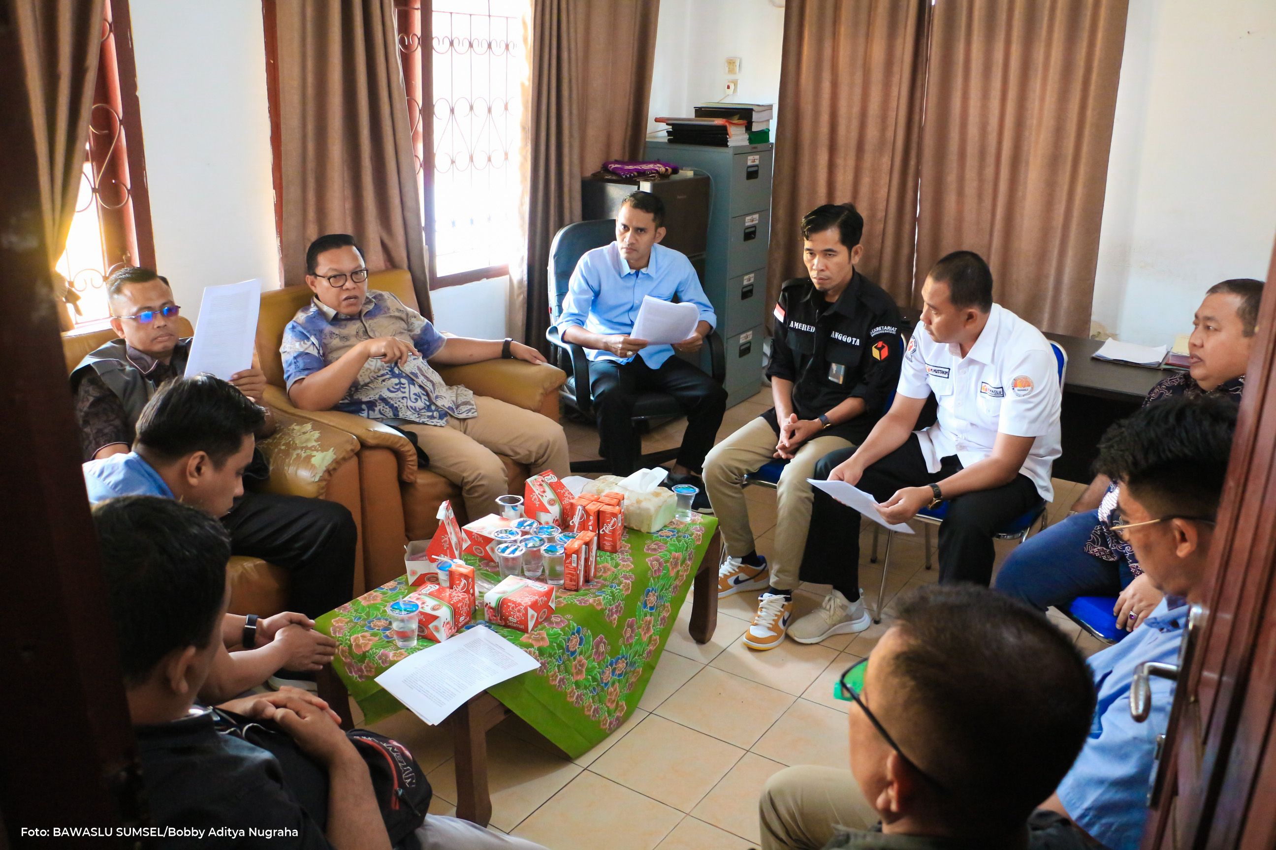 CEGAH PELANGGARAN, BAWASLU SUMSEL MINTA JAJARAN PENGAWAS DAERAH AWASI TEKNIS PEREKRUTAN PPS