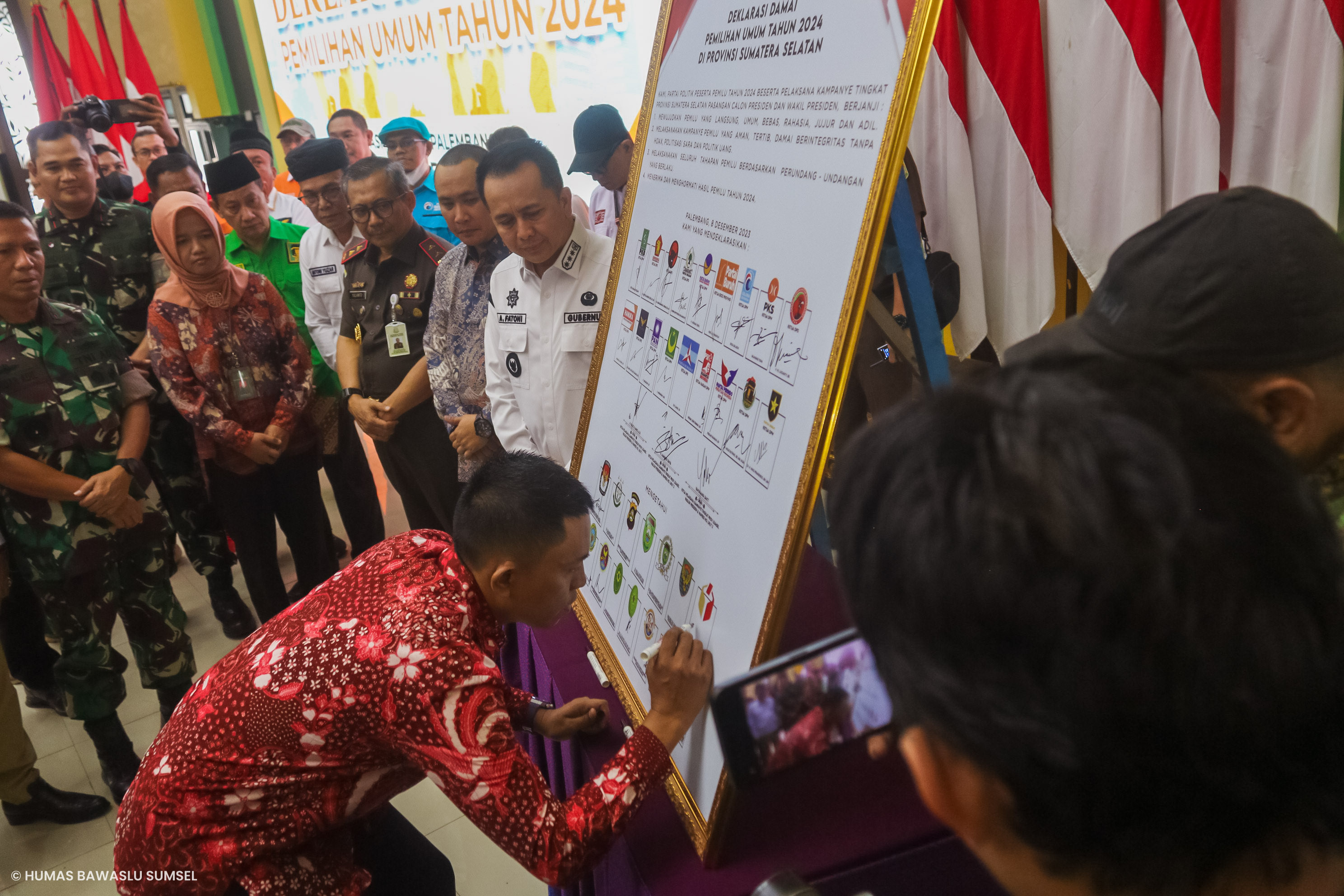 HADIRI DEKLARASI DAMAI, KURNIAWAN IMBAU SEMUA PIHAK PATUHI ATURAN