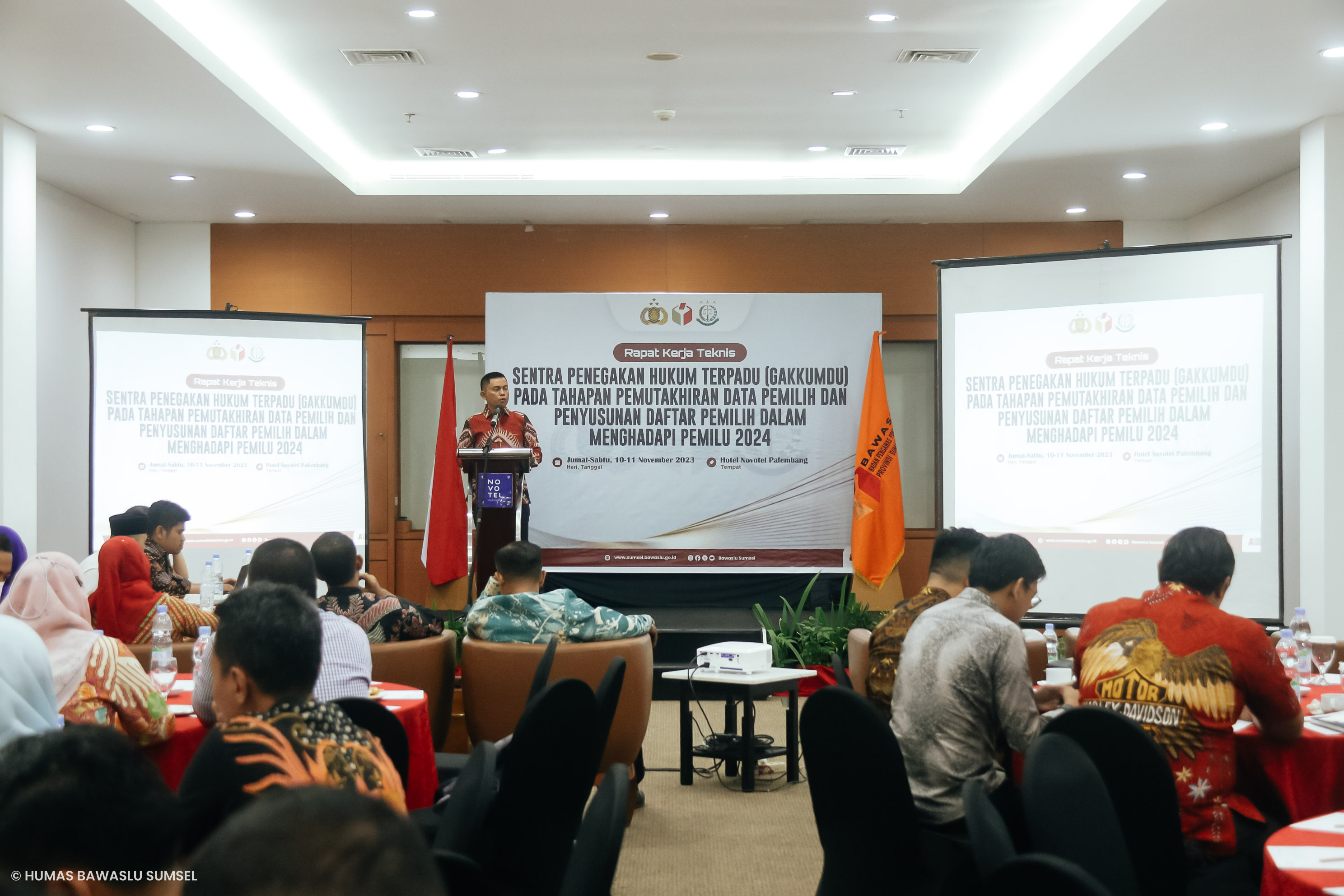 RAKERNIS GAKKUMDU, BAWASLU SUMSEL PETAKAN POTENSI KERAWANAN PADA PEMILU 2024
