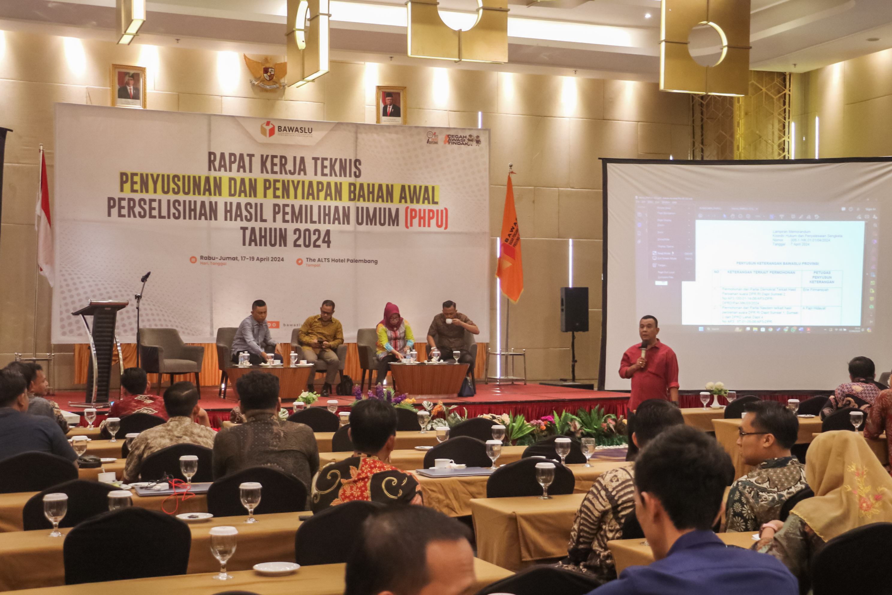 BAWASLU SUMSEL MATANGKAN PERSIAPAN HADAPI PHPU