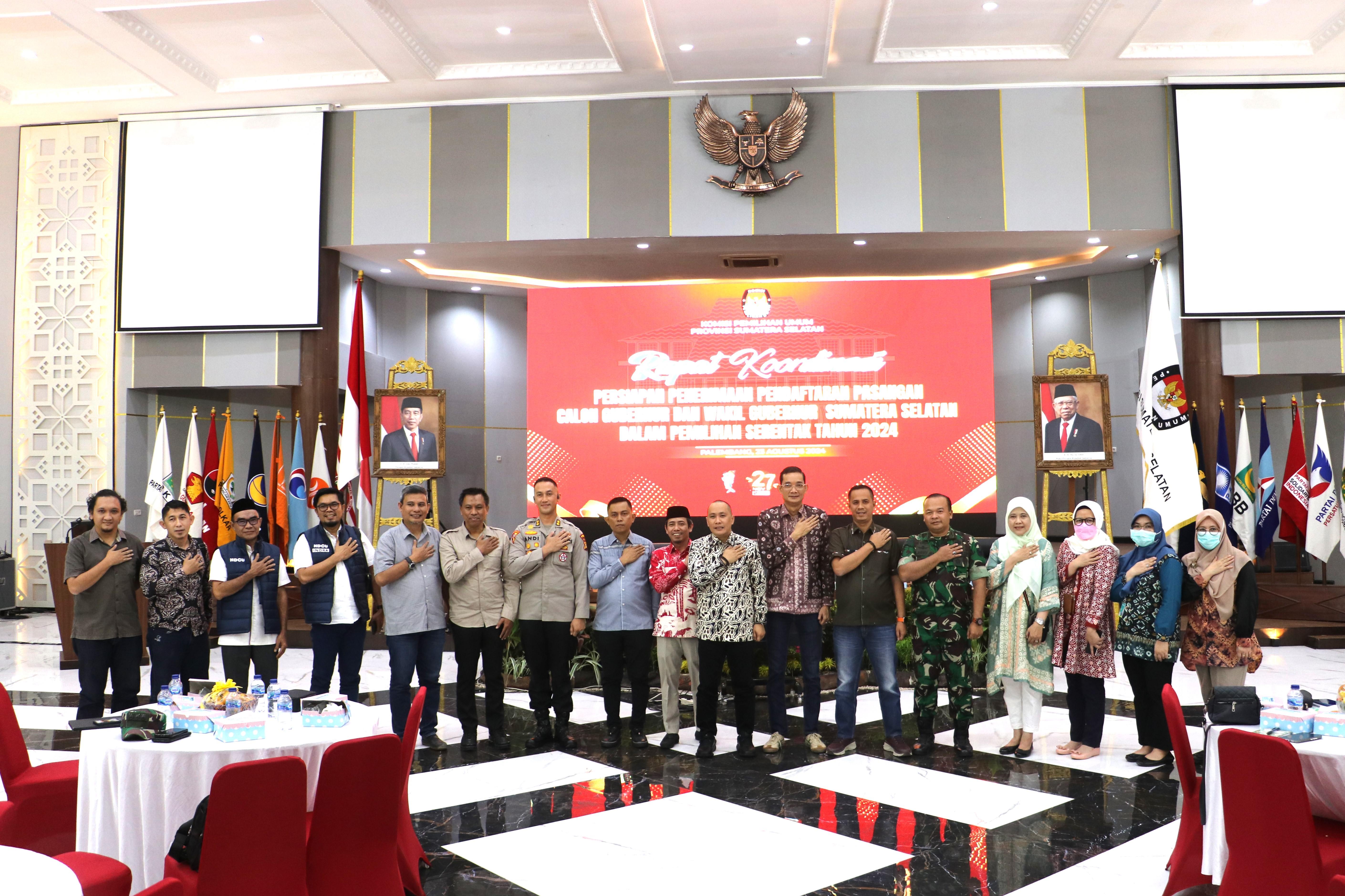 PASTIKAN TAHAPAN PENCALONAN KEPALA DAERAH BERJALAN BAIK, BAWASLU SUMSEL: PASTIKAN SEMUA INFORMASI SAMPAI KE PASLON