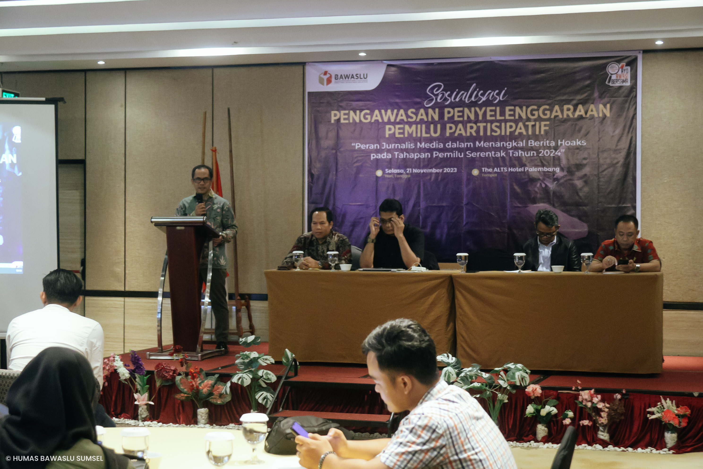 BAWASLU SUMSEL - AMSI PETAKAN HOAKS PEMILU 2024