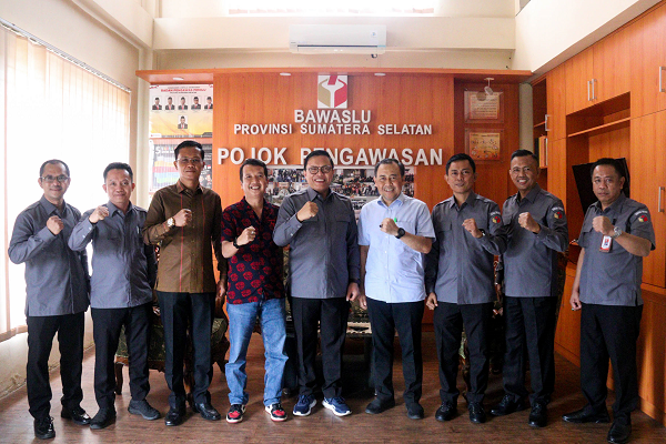 Bawaslu Sumsel Terima Kunjungan Badan Intelijen dan Keamanan (BIK) Polri