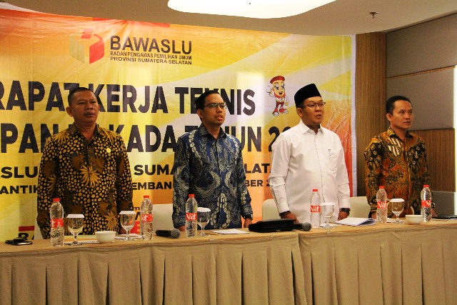 Rakernis persiapan Pilkada 2020 Bawaslu Sumsel