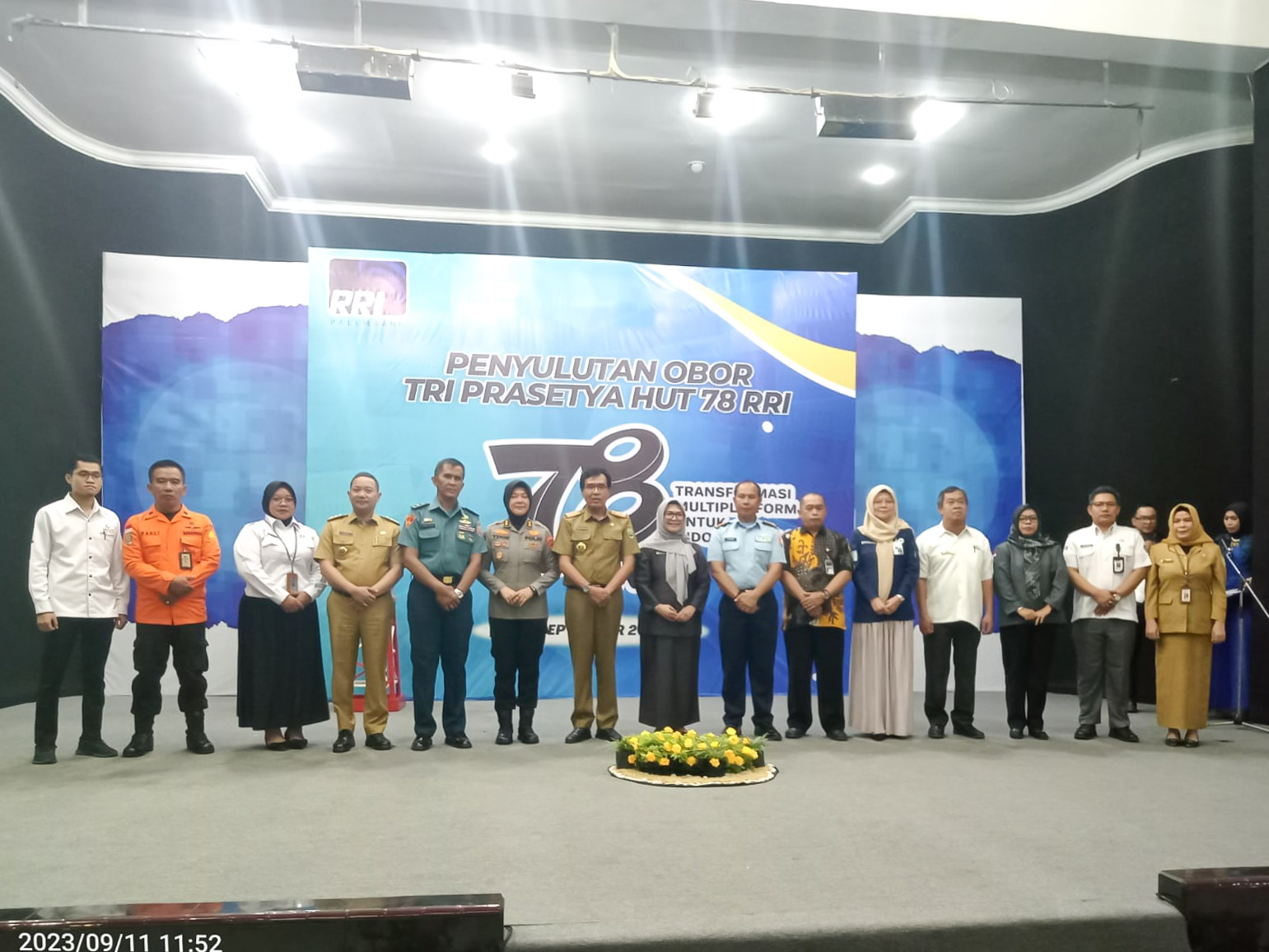 HARI JADI KE-78 RRI, BAWASLU SUMSEL BERIKAN APRESIASI