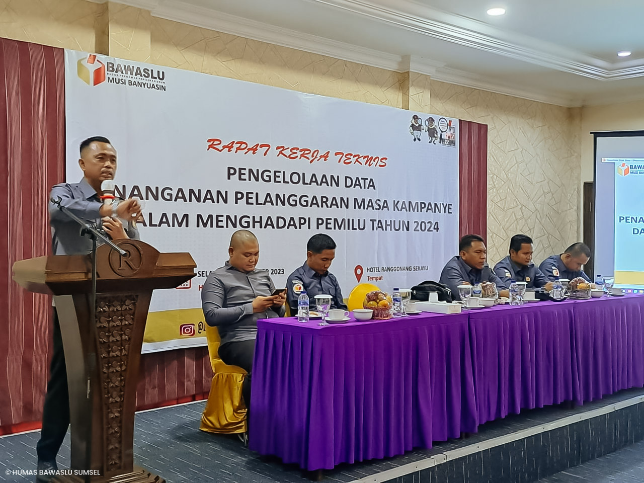 SARKANI MINTA JAJARAN BAWASLU MUBA MILIKI CATATAN PELANGGARAN