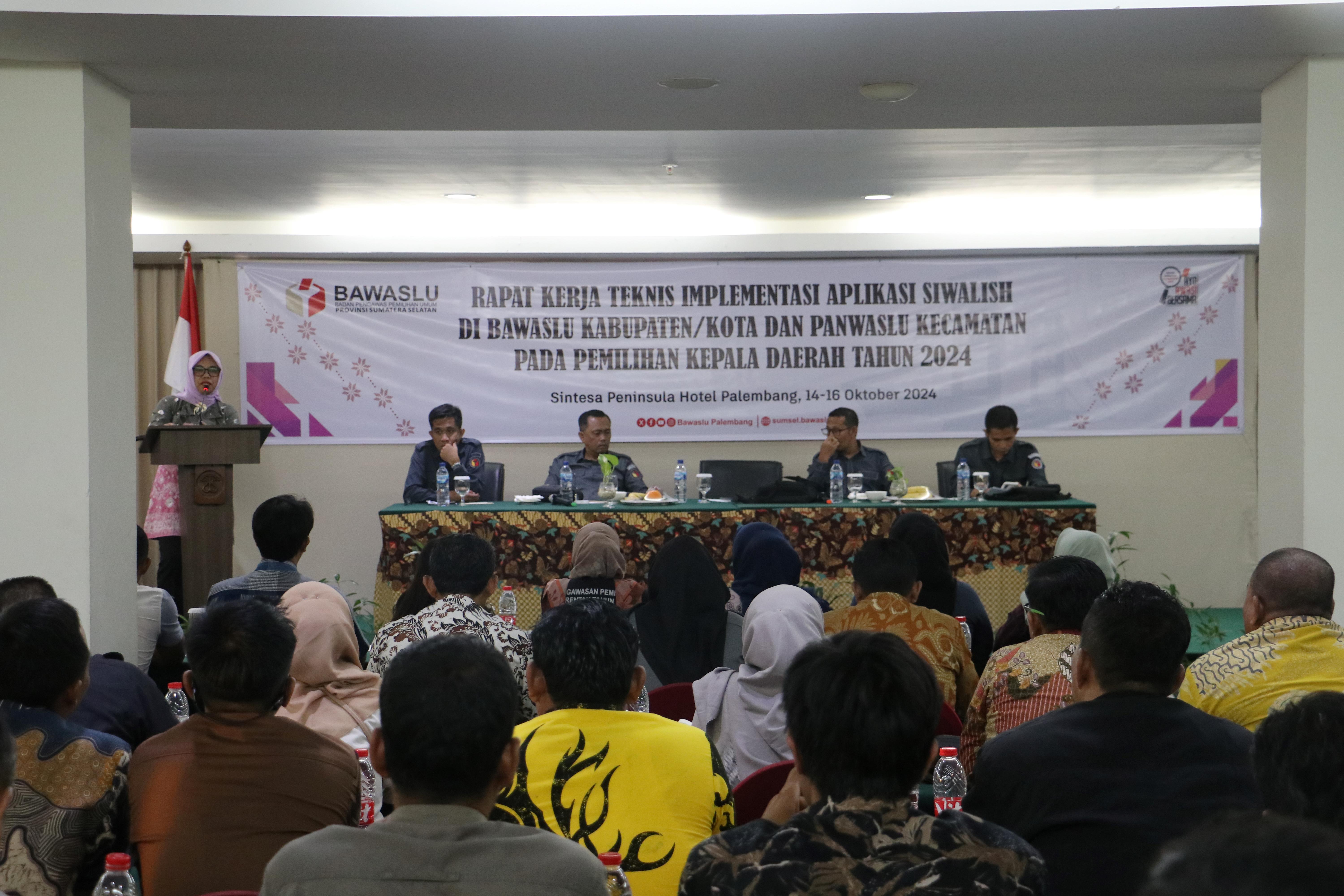 Bimtek Siwaslih, Massuryati: Implementasikan Ilmu Yang Telah Diberikan Dalam Lakukan Kerja-Kerja Pengawasan 