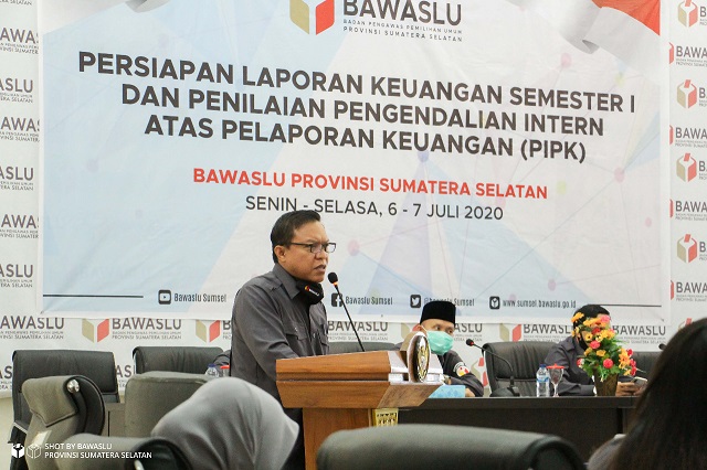 Bawaslu Sumsel Adakan Persiapan Laporan Keuangan Semester I dan PIPK bagi Bawaslu Kabupaten/Kota Se-Sumsel