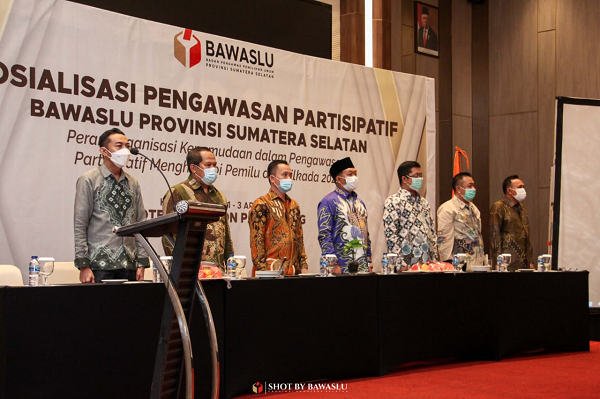 Dorong Pengawasan Partisipatif, Bawaslu Sumsel Sosialisasikan Pengawasan Partisipatif kepada Organisasi Kepemudaan di Sumatera Selatan