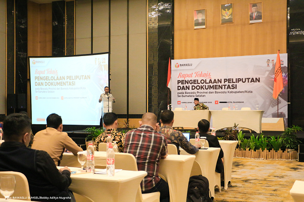 Tingkatkan Skil Kehumasan, Bawaslu se-Sumsel Dibekali Pengelolaan Peliputan dan Dokumentasi