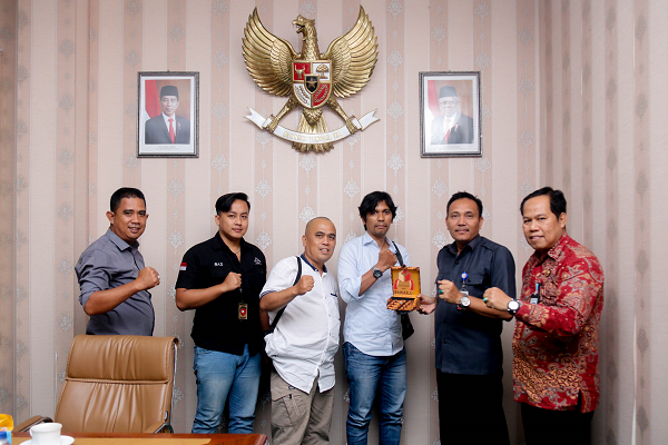 Audiensi Baintelkam Polri ke Bawaslu Sumsel