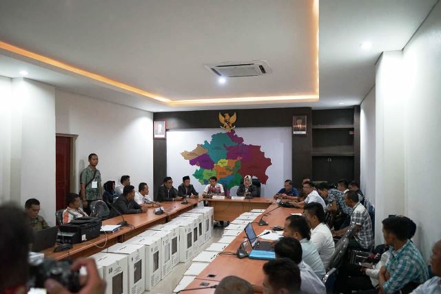 Bawaslu Sumsel Mengawasi Proses Rekapitulasi Tingkat Provinsi