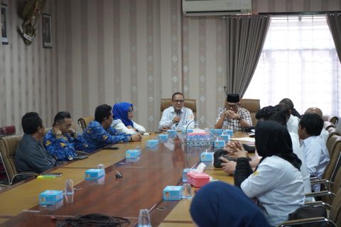 Plt. Ketua Bawaslu Sumsel, Ahmad Naafi, saat memberikan sambutanya.