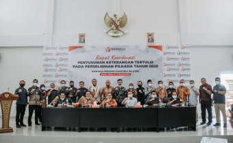 Bawaslu Sumsel Gelar Rakor Penyusunan Keterangan Tertulis Perselisihan Hasil Pemilihan 2020