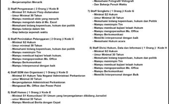 Kesempatan bergabung bersama Bawaslu Sumsel