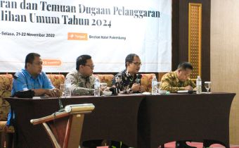 FASILITASI PENANGANAN PELANGGARAN PEMILU 2024, BAWASLU SUMSEL INGATKAN PENTINGNYA PROFESIONALITAS DALAM MENERIMA DAN MENINDAKLANJUTI LAPORAN