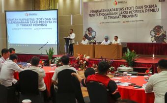 BAWASLU SUMSEL BERI BIMTEK PARA KOORDINATOR SAKSI PESERTA PEMILU DI SUMSEL