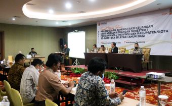 Bawaslu Sumsel Gelar Rakernis Pengelolaan Administrasi Keuangan dan Laporan Keuangan Semester I Tahun 2022