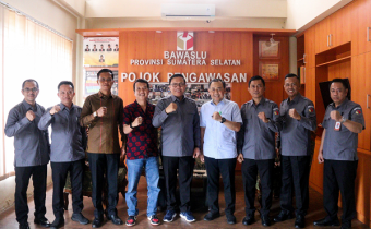 Bawaslu Sumsel Terima Kunjungan Badan Intelijen dan Keamanan (BIK) Polri