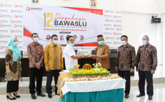 Bawaslu Se-Sumatera Selatan Rayakan Dirgahayu Bawaslu RI ke 12 Tahun