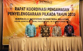 Bawaslu Sumsel Gelar Rakor Pengawasan Penyelenggaraan Pilkada Tahun 2020