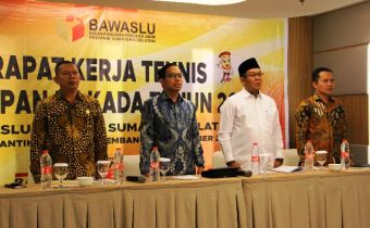Rakernis persiapan Pilkada 2020 Bawaslu Sumsel