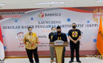 Bawaslu Sumsel Ikuti Launching Sekolah Kader Pengawasan Partisipatif (SKPP) Daring