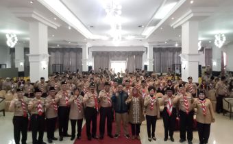 MASSURYATI LIBATKAN GERAKAN PRAMUKA AWASI PEMILU 2024