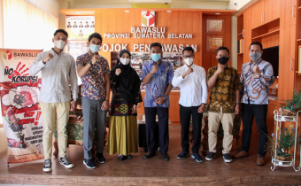 Perkuat Fungsi Kehumasan, Humas Bawaslu Sumsel Terima Kunjungan Tim Pemberitaan dan Publikasi Bawaslu RI