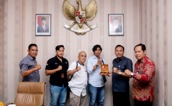 Audiensi Baintelkam Polri ke Bawaslu Sumsel