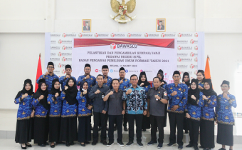 15 CPNS BAWASLU DI SUMATERA SELATAN RESMI DILANTIK