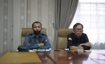 Anggota  Bawaslu Sumsel Ardiyanto saat memberikan arahan di kegiatan rapat zoom persiapan Bawaslu Membelajarkan Volume 2 Tahun 2026 bersama Bawaslu Kabupaten/Kota secara daring, Senin (10/8/2026).